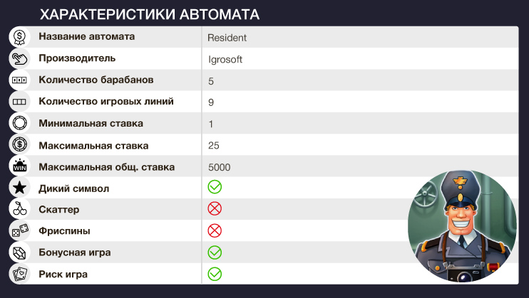 Информация об автомате